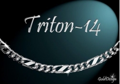 Triton 14 - náramek rhodium